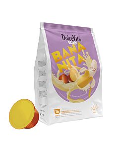 Dolce Vita Bananita package and pod for Dolce Gusto
