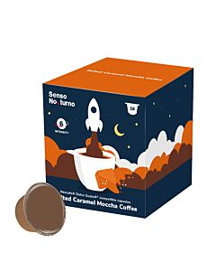 Senso Nocturno Salted Caramel Mocha package and capsule for Dolce Gusto
