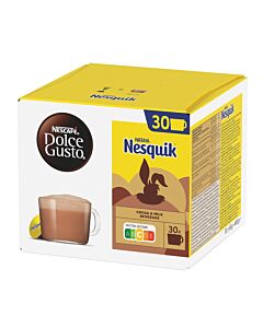 Nescafé Nesquik 30 package and pod for Dolce Gusto
